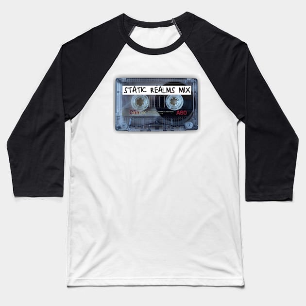 Static Realms Mixtape Baseball T-Shirt by Electrish